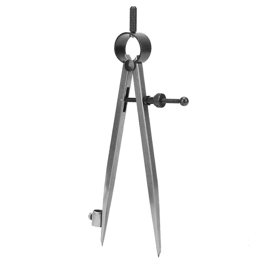 Rayong 8 Inch Professional Woodworking Compass Large Compass Drawing Compass Scribing Compass With Wing And Pencil Holder For Geometry,Drawing,Drafting-Perfect Pencil Compass For Carpenter