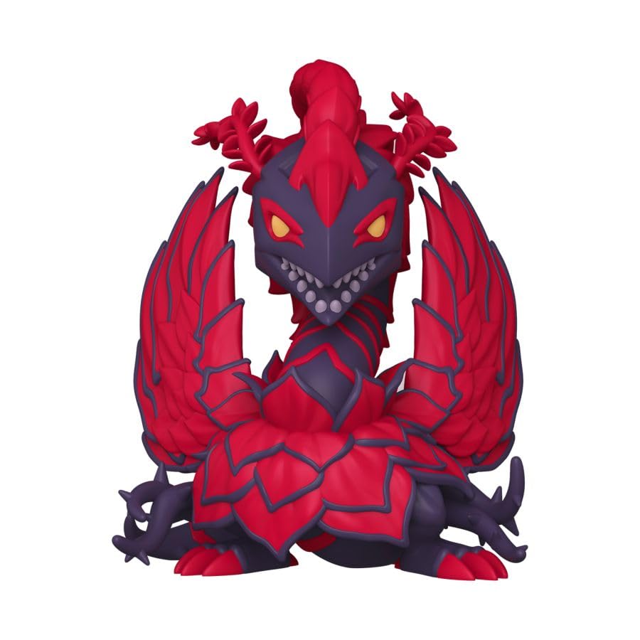 Image of Funko Pop Deluxe Animation - Yu-Gi-Oh! Black Rose Dragon #1875 | Black Pink Dragon Vinyl Figure | Special Edition with Display Base | Great for Anime Fans and Collectors