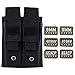 Raiseek Molle Double Pistol Mag Pouch Single and Double Stack Magazine Holster