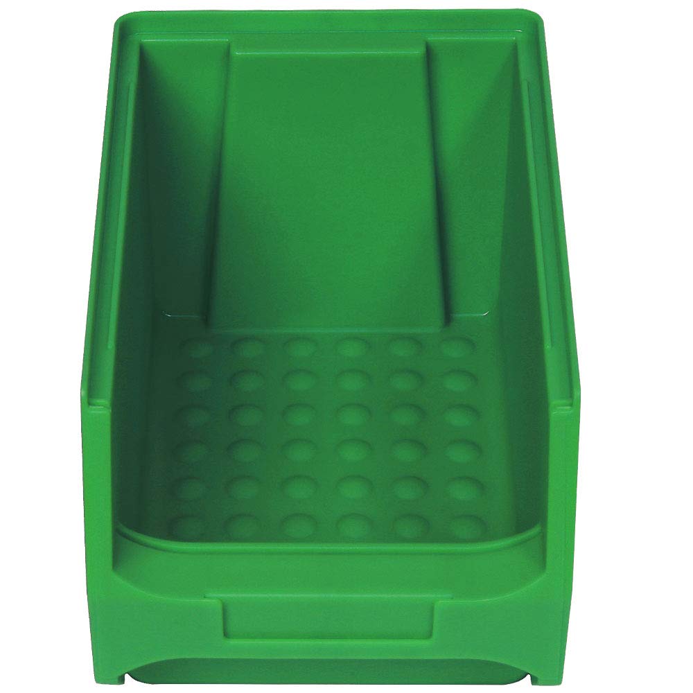 BRB LB4 Lot de 25 boîtes de rangement avec 4 rails muraux Vert 2,9 l 235 x 145 x 125 mm