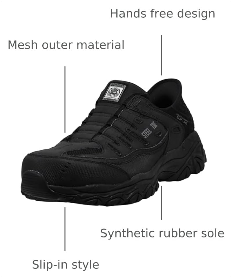 Image of Skechers Men's Hands Free Slip-ins Cankton-Faison St Industrial Shoe