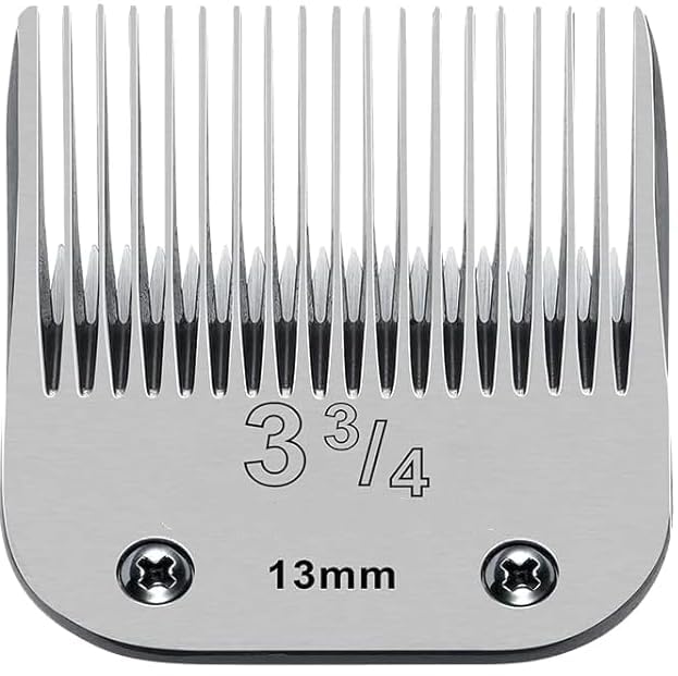 Ruzros Professional Detachable Replacement Ceramic Blades set,compatible with Andis AGC,BDC,BGC,MBG Series,oster Classic 76/Star-Teq/Power-Teq ClippersSize 3-3/4, 1/2-Inch（13mm）