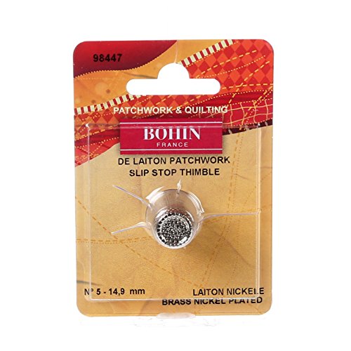 Bohin Quilter Thimble Brass Nickle PLTD No 5