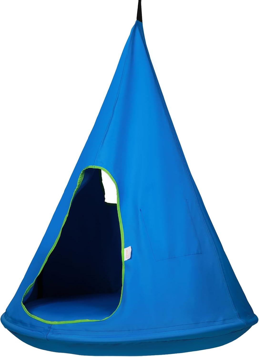 Blue Steel Hanging Hammock Chair with Cushions