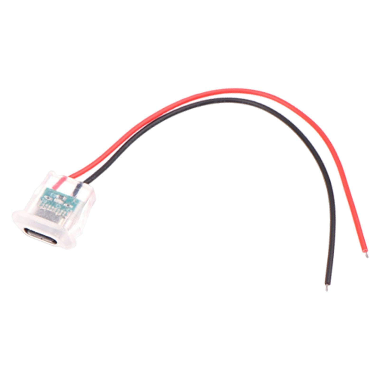 VELURA Type C Female Chassis 2 Pin Wire Sturdy Compact Accessories Solder Replaces Charging Light Green|Business & Industrial|Business & Industrial-image-30