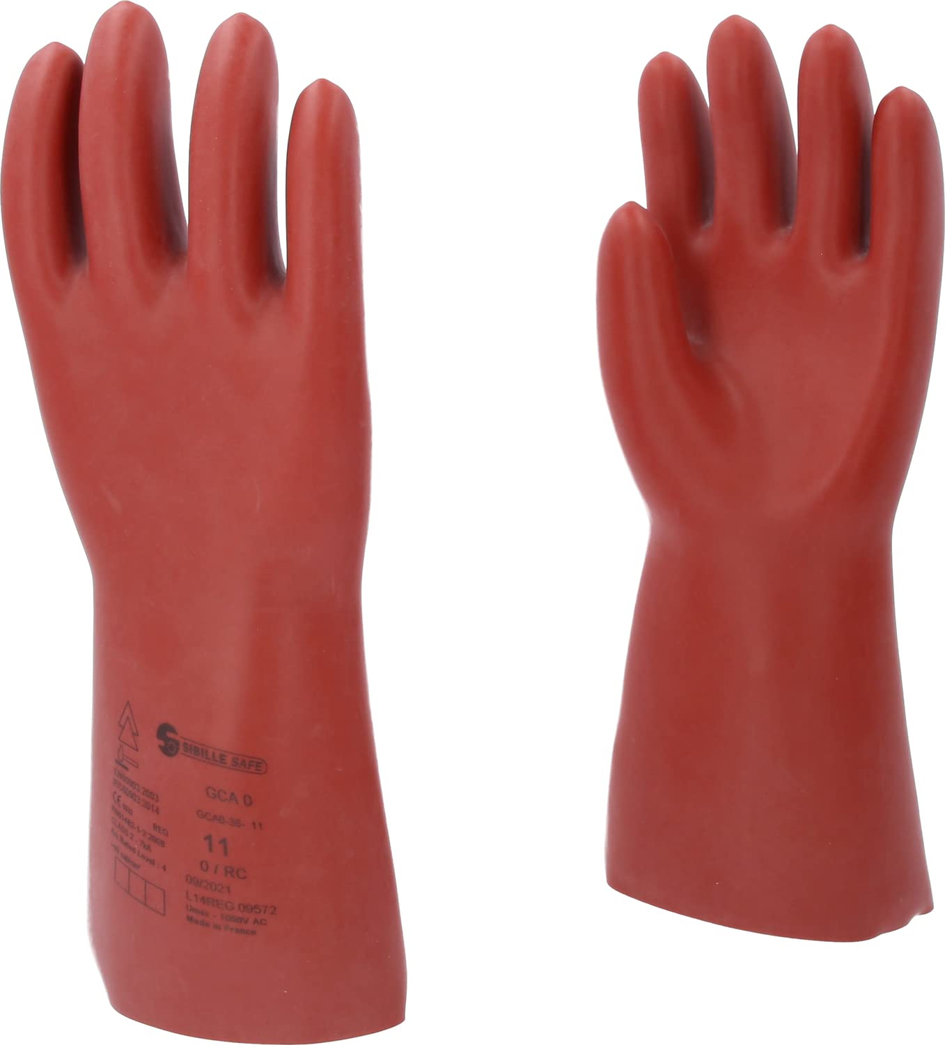 KS Tools 117.0088 Elektriker-Schutzhandschuh mit mechanischem- und Wärmeschutz | Größe 11 | Klasse 0 [1000 V] | rot