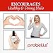 Probelle Nail Hardener Formula 1 - Repair Damaged Nails, Extra Strong Nail Growth Base Coat For Brittle Nails, Grows and Strengthens Soft, Weak Nails, Aids Splitting, Breaking, Peeling Nails