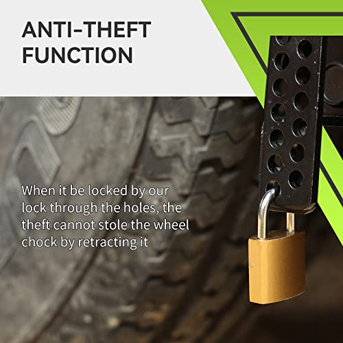 Rvmate Rv Camper Wheel Chock Stabilizer Scissor, X Chocks Wheel Stabilizer (2 Packs) For Rv Travel Trailer Tires, X Chock For Locking Tandem Wheels When Parked On Uneven Surfaces, Black. #TOP2