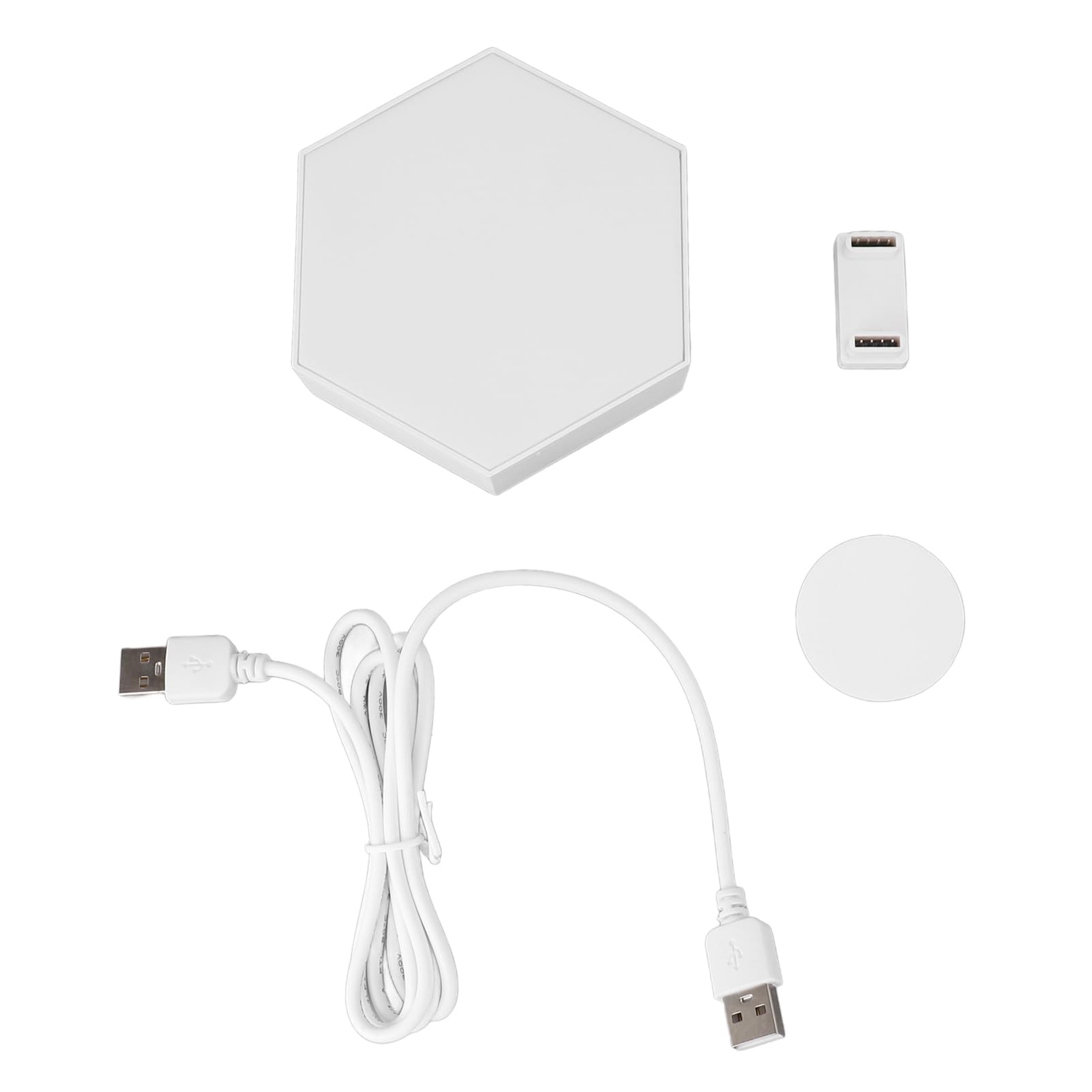 Agatige LED Hexagonal Wall Light, Hexagonal LED Touch Control LED Lights Panel USB Power Supply for Bedroom Game Room Background Decor (RGB)