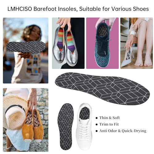 Plantillas Barefoot para Mujer Talla 6-9 No Show miniatura 5