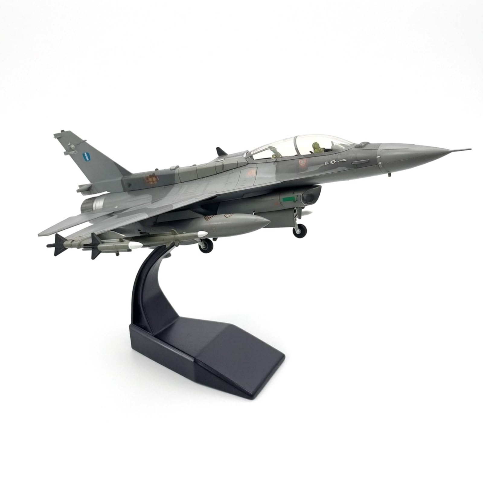 Modellino D'aereo in 1:72 Finito Modellino da Collezione Leggero Modellismo per Scrivania, F16D Versione Standard