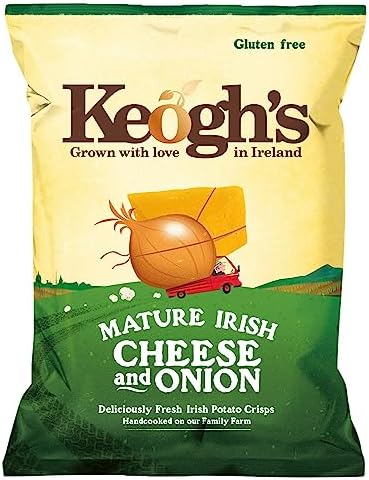 Keogh's Dubliner Irish Cheese & Onion Crisps 50g x 3