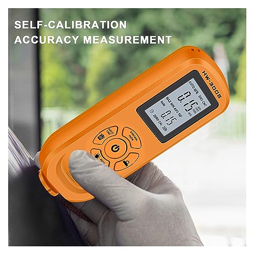 Medidor digital de grosor de pintura HW-300S color naranja miniatura 2