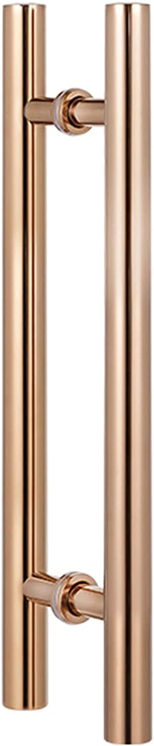 WDSOPK Door Push Pull Door Handle Interior Exterior Door Pull Push Handle, Stainless Steel Sliding Brushed Door Handle, Contemporary Entry Door Handle for Front Door/Wooden Doors/Matte Black/100Cm