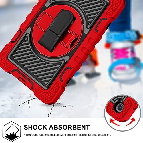 Coque Samsung Tab A 8.4 rotative 360 avec dragonne antichoc