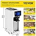 VEVOR Commercial Ice Cream Maker, 10-20L/H Yield, 1000W Countertop Soft Serve Machine with 4.5L Hopper 1.6L Cylinder Touch Screen Puffing Shortage Alarm, Frozen Yogurt Maker for Café Snack Bar, White