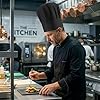 Elegaperma 2 Pcs Black Chefs Hat Adults, Adjustable Elastic Chef Hats, Breathable Kitchen Cooking Chefs Hats for Adults Chef Hats for Men Women Chef Hat #5