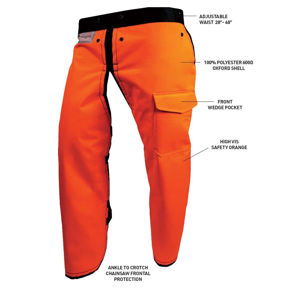 Notch Chaparreras estilo delantal para motosierra - XL