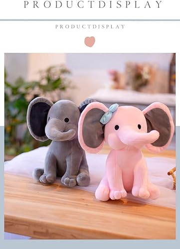 Miniatura 5 de Bedtime Twinkle Toes - Juguetes de peluche de elefante, para niños y niñas, mide 10 pulgadas (cuerpo naranja y orejas blancas)