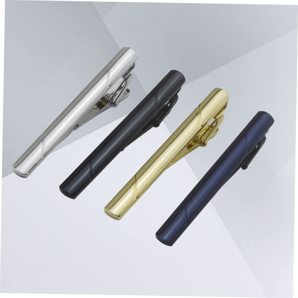 ABOOFAN 8 Piezas Clip En Corbatas Para Hombres Clip De Corbata Para Hombre Clip De Corbata De Plata Clips De Corbata Para Hombres Clips De Barra De Corbata Clips De Metal Para Corbata