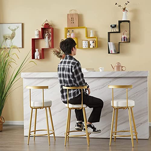 Tabourets de bar en cuir PU DASHADAO chic pour comptoir cuisine - 6