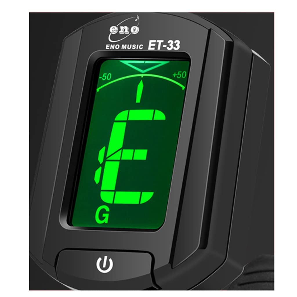 JJJ Tuner for Chitarra Portatile Tuner di Alta qualità Ukulele Violin Tuner elettronico Automatico Durevole (Color : Black)