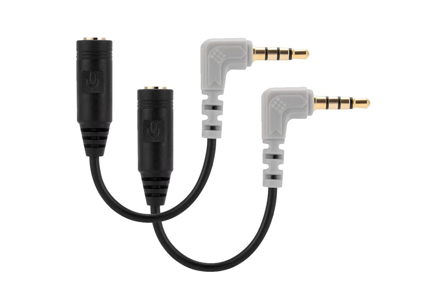 Alphatec 2 Pack Replacement SC4 Microphone Cable, 3.5mm TRS to TRRS Adapter Connect smartphones