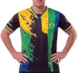 fox & fury World Heritage National Flag Soccer Jersey - 2026 Team Cup Mexico USA Germany Haiti Shirt - Men Women Unisex (US, Alpha, Medium, Regular, Regular, Jersey - Brasil)