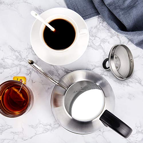 Electric Kettle, AICOK Electric Gooseneck Kettle, Pour Over Kettle for Coffee or Tea, 1L Fast Heating Stainless Steel Water Kettle with Boil Dry Protection & Automatic Shutoff, 1000W - Thumbnail 5