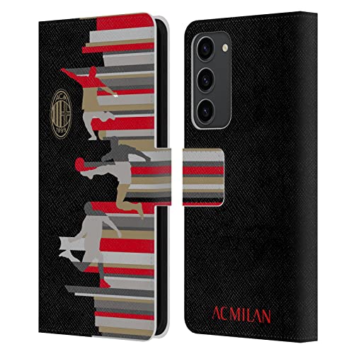 Funda AC Milan Samsung Galaxy S23+ 5G de Cuero con Cierre Magnético