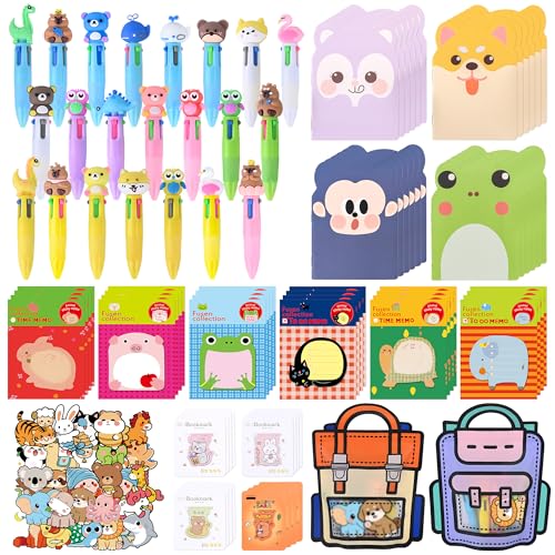 Ulema 170 Pcs Cute Return Gifts, Cute Cartoon Animal Stationery