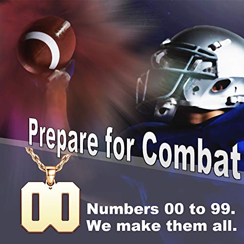 LoEne Jewelry 925 Sterling Silver Silver Plated 77 Number Necklace Personalized Jewelry Custom Number Chain Sports Necklaces for Men Women, 0.9 inch2