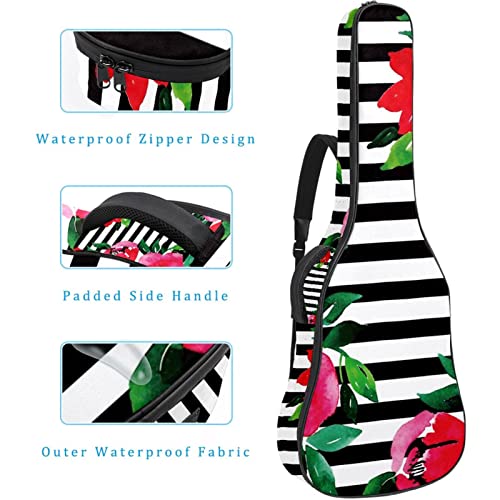Sac de guitare acoustique abstrait coloré musical de 1 cm d’épaisseur rembourré étui de guitare étanche housse de… - Les Beatles, Paul McCartney, John Lennon, RIngo Starr, George Harrison Sac de guitare acoustique abstrait coloré musical de 1 cm d'épaisseur rembourré étui de guitare étanche housse de… – Image 5