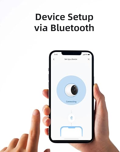 Miniatura 3 de Noorio B211 Cámara de seguridad para interiores y exteriores, inalámbrica 2K+ Cámara Bluetooth para seguridad del hogar, foco de cámara de seguridad