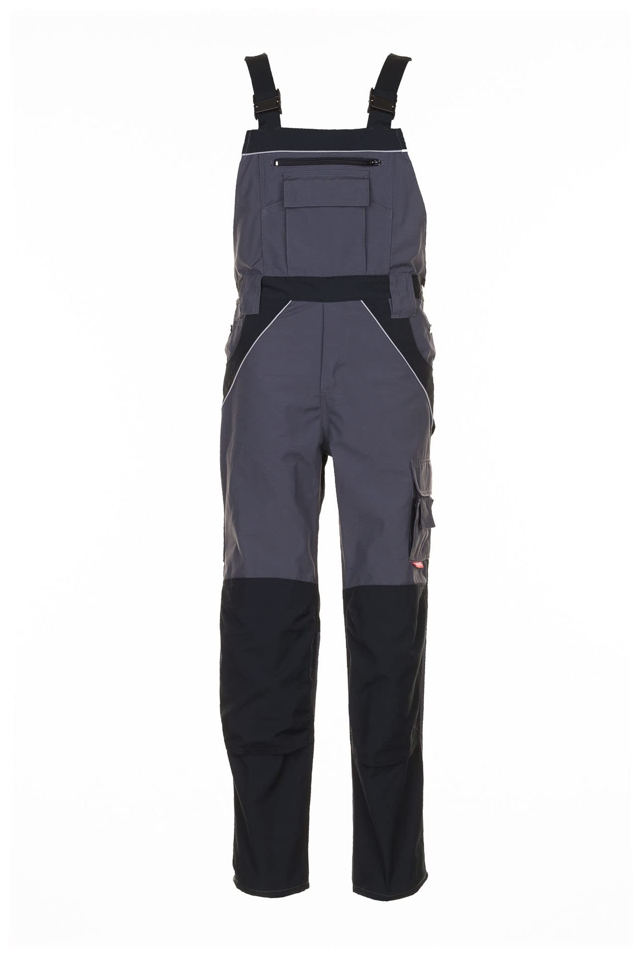 Planam 2526027 Plaline Latzhose, Schiefer/Schwarz, Größe 27