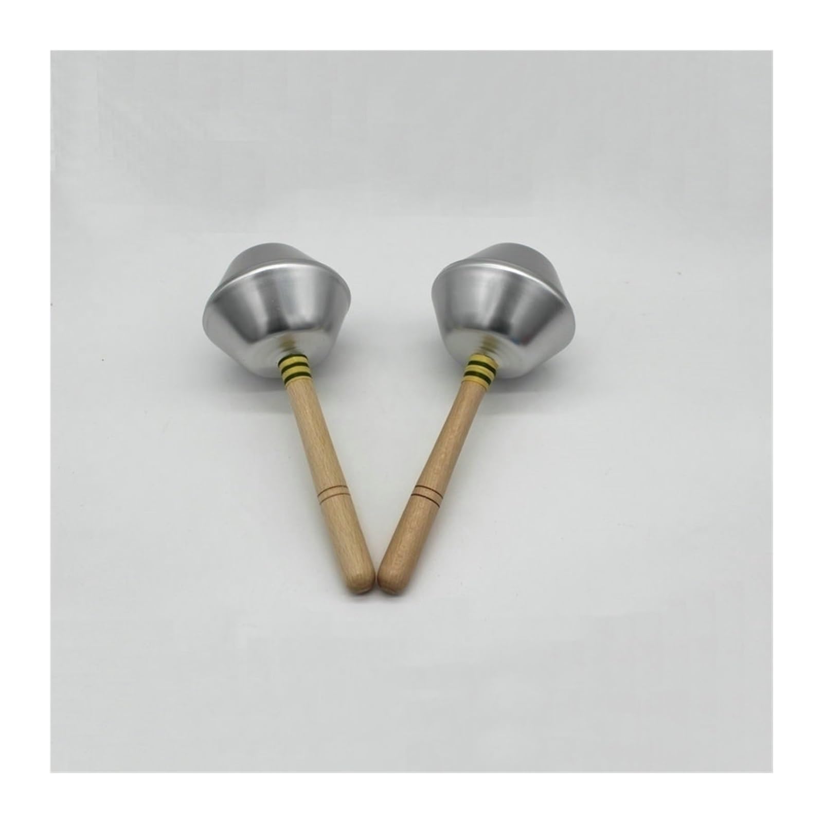 Maracas de metal de aluminio, instrumentos de percusión gris suave para desarrollo del ritmo y diversión musical, y agitadores ligeros para todas las edades