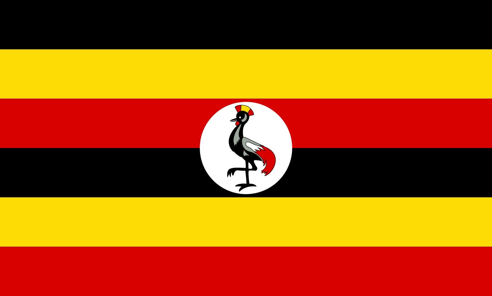 Drapeau Ouganda pour rassemblement culturel et fête nationale