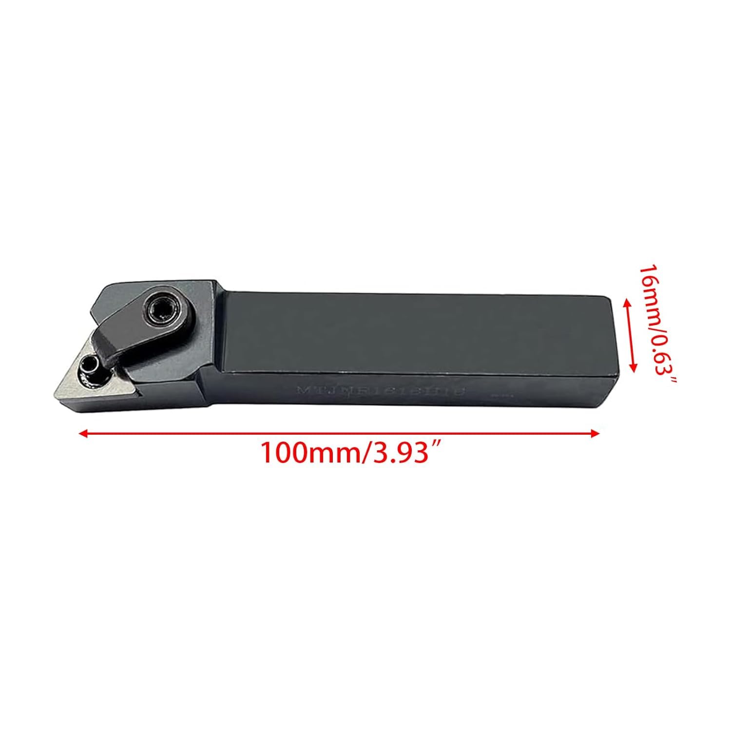 16mm rechtschneidender CNC-Drehwerkzeughalter-Satz MTJNR 1616H16 mit 10 Stück TNMG331/TNMG1604 Wendeschneidplatten, 93° Hauptwinkel, ideal für gehärteten Stahl, Edelstahl, vergüteten Stahl HRC50