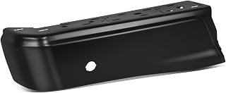 Auto Dynasty Rear Bumper End Caps Cover Compatible with 2015-2020 Ford F-150, Driver Left Side, with Parking Sensor Holes, Primered/Painted Black