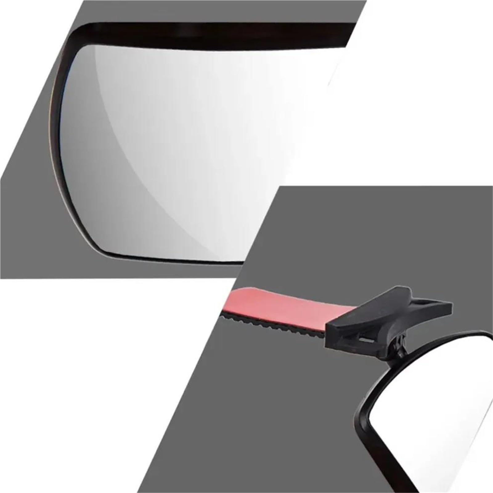 Rétroviseur Anti-reflets Rétroviseur Pour Grand Angle HD Avec Support Caméra Recul Multifonction Pour Intérieur Voiture Verre Ultra Transparent Miroir Auto Interieur