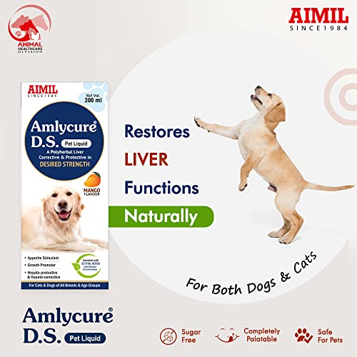 Image of AIMIL Amlycure D.S Pet Liquid | Herbal Tonic For Dogs & Cats | | 200ml