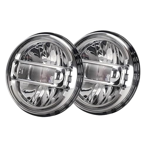 Phares LED 7 pouces Jeep Wrangler JK JL optique principal de rechange avec support