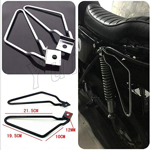 Soporte para alforjas de motocicleta, barra de soporte para equipaje, compatible con Harley-Davidson Dyna, Low Rider, Wide Glide, Super Glide y Street Bob miniatura 3