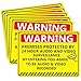 24 Hour Audio and Video Recording Warning Stickers 5x7 Inch in Industrial Camera Recording Warning Labels Warnings Cameras Sticker Safety Decal for Security Camera Door Window 6 PCS
