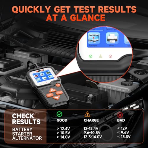 Image of ANCEL HD601 PRO Full System Heavy Duty Truck Scanner with ANCEL BA301 6V 12V Car Battery Load Tester