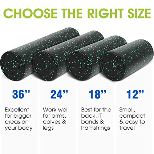image for Yes4All 36 Inch Foam Roller/Back Roller – High Density Foam Rollers,