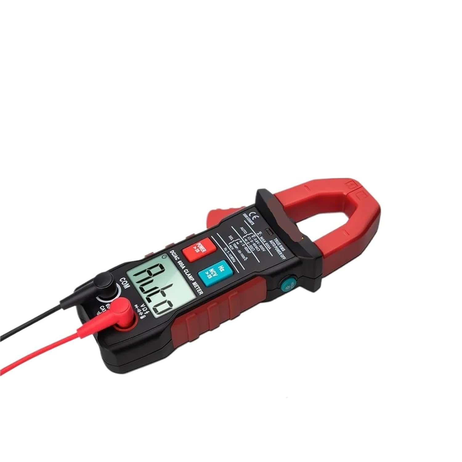 ST206 Digital Clamp Meter Multimeter 6000 Counts True Amp DC/AC Current Clamp with Measurement Amperimetro Tester(ST203 Red)