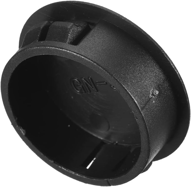 uxcell 25/32" Plastic Hole Plugs, 26Pcs Flush Type Panel Round Snap in Fastener Knockout Locking Plugs for Furniture Insert End Caps Panels, Gray - - 