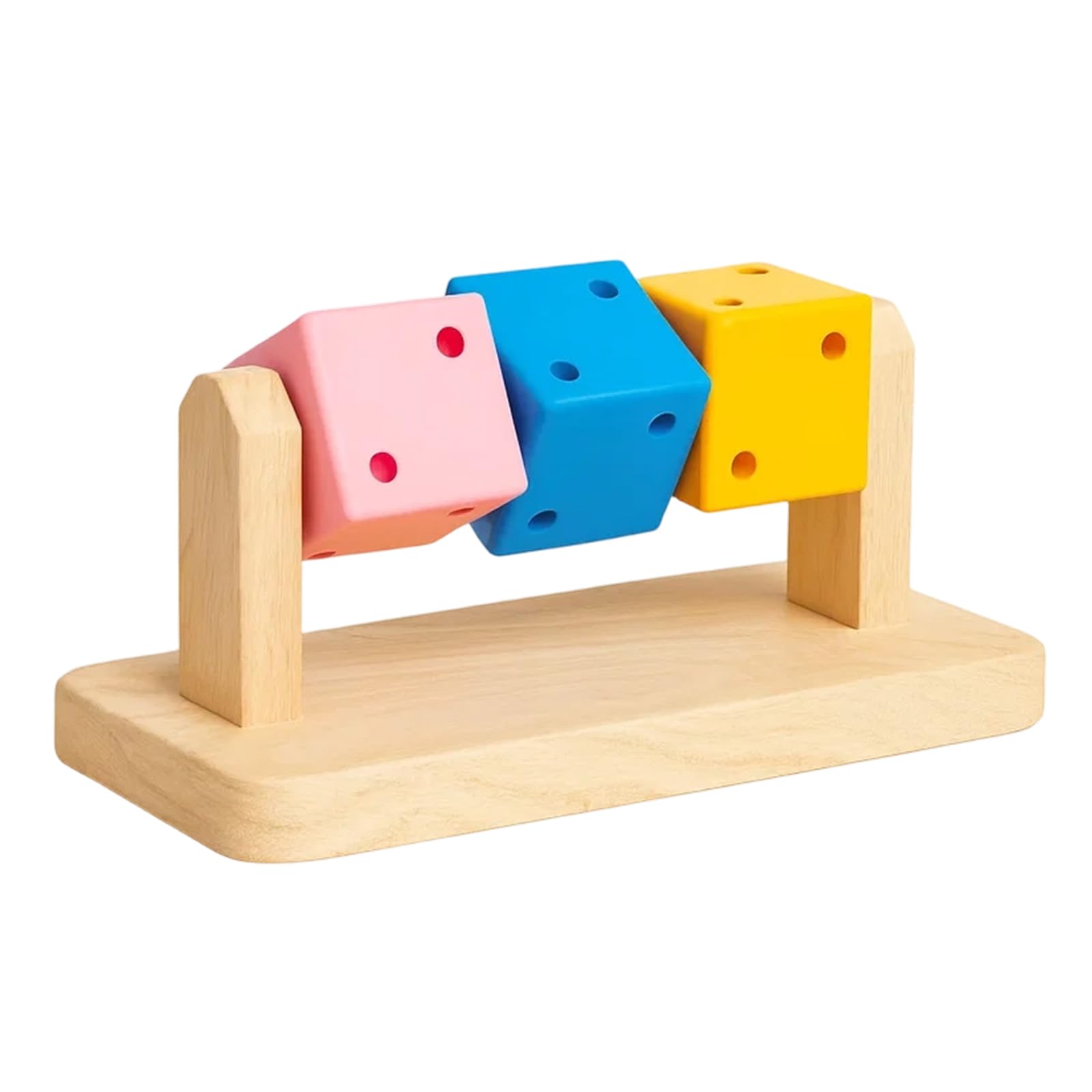 QhgPnt Hamster Toys, Guinea Pig Toy, Small Animal Boredom Breaker, Small Pet Interactive Play Cube, Exercise Activity Puzzle for Pets