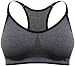Puma Seamless Sports Bra with Removable Cups, Large, Grey